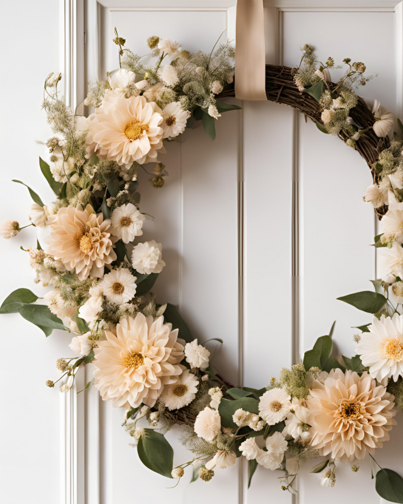 Lana Home & Garden creme farbiger Blumenkranz Ideen