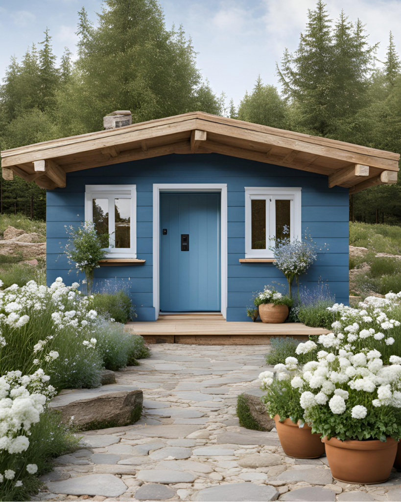 Lana Home and Garden Blaues Gartenhaus