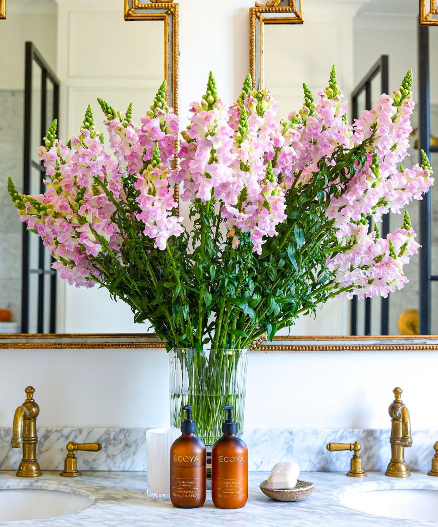 Blumen im Badezimmer Ideen