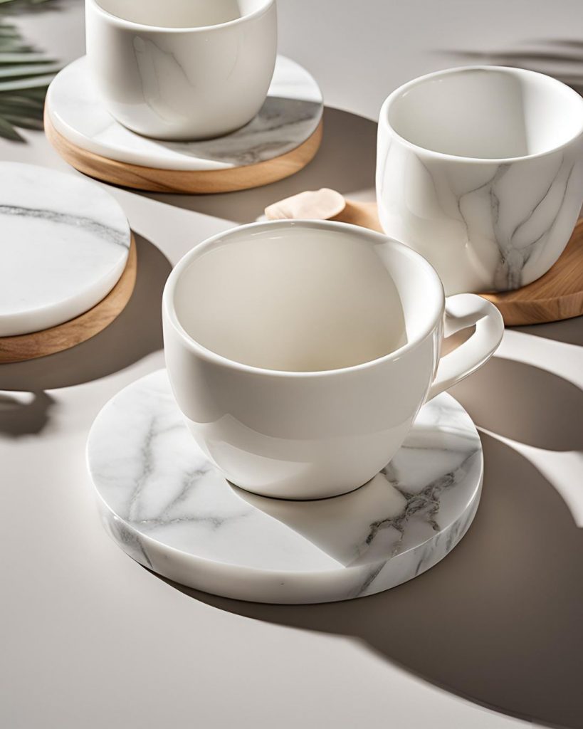 Untersetzer aus marmor