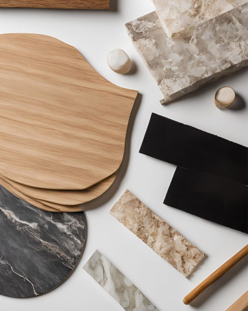 Erdtöne Material für Einrichtung Inspiration