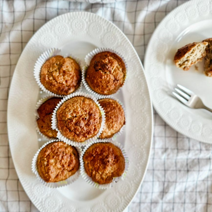 Bananen erdnussbutter muffins rezept