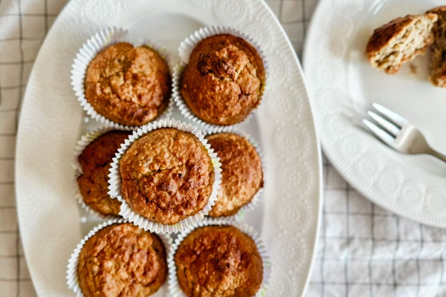 Bananen erdnussbutter muffins rezept